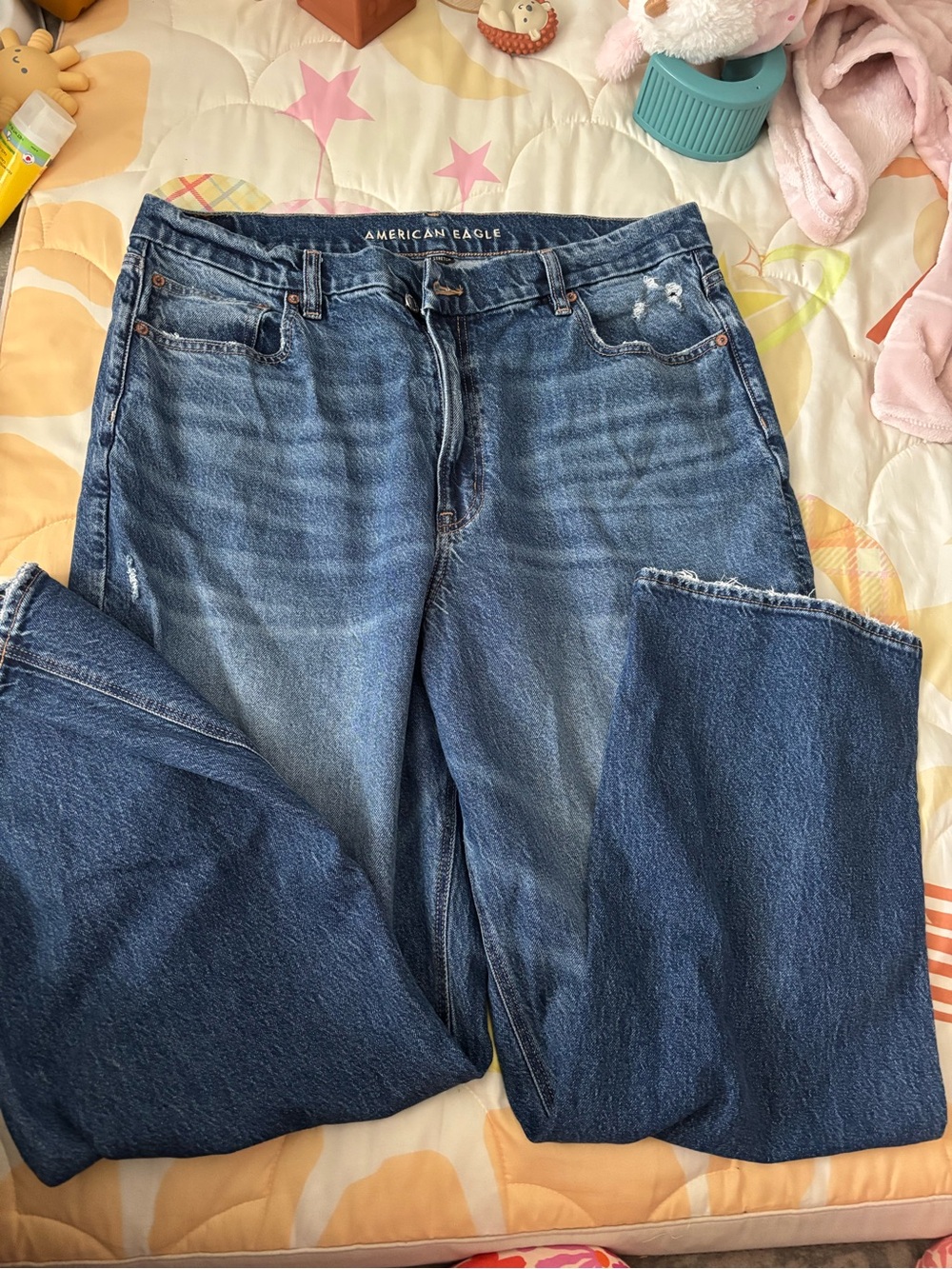 American Eagle Outfitters Dark Blue Boyfriend Jeans